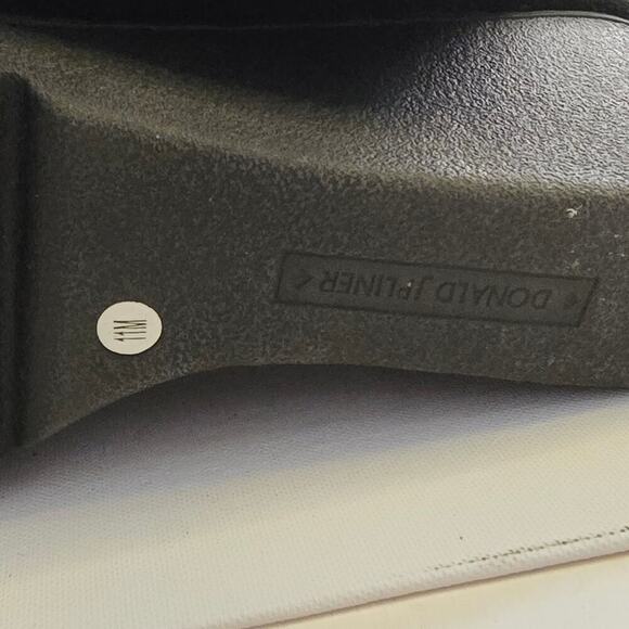 Donald J. Pliner Black Suede Lace-up Heeled Wedge Ankle Booties Size 11 - Picture 11 of 14